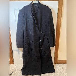 Men’s JG Hook Black Trench Coat 40 Long